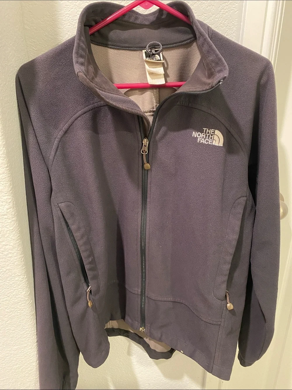 The North Face Men's Dark Windwall Gray Fleece Full-Zip Jacket Men’s M